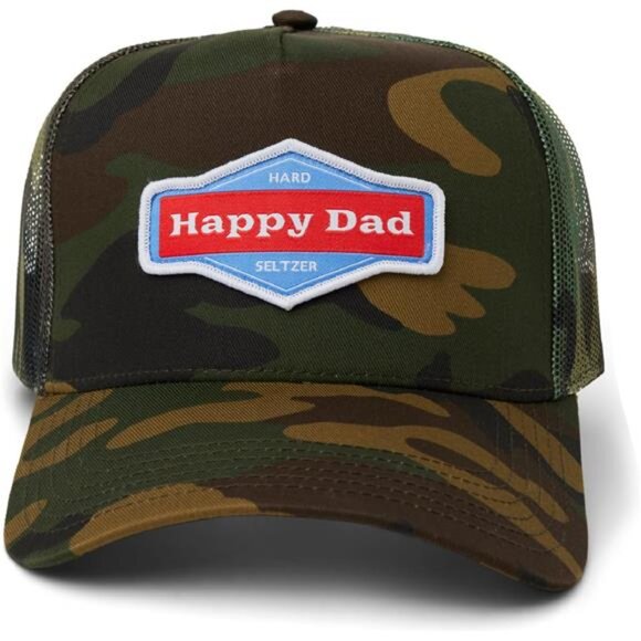 Happy Dad Hats for Men and Women, Available in Trucker Hat, 6 Panel Snapback - Picture 2 of 8